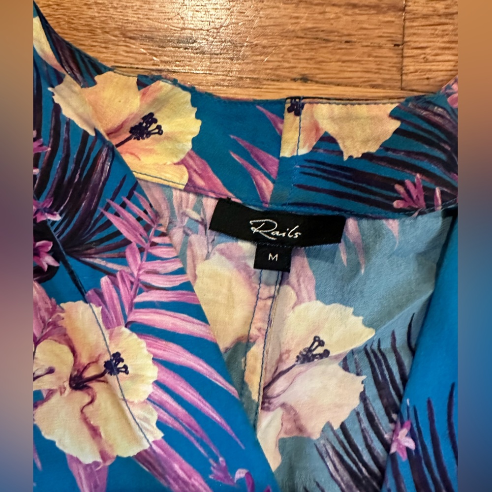 Rails Floral Button Up Blouse - image 3